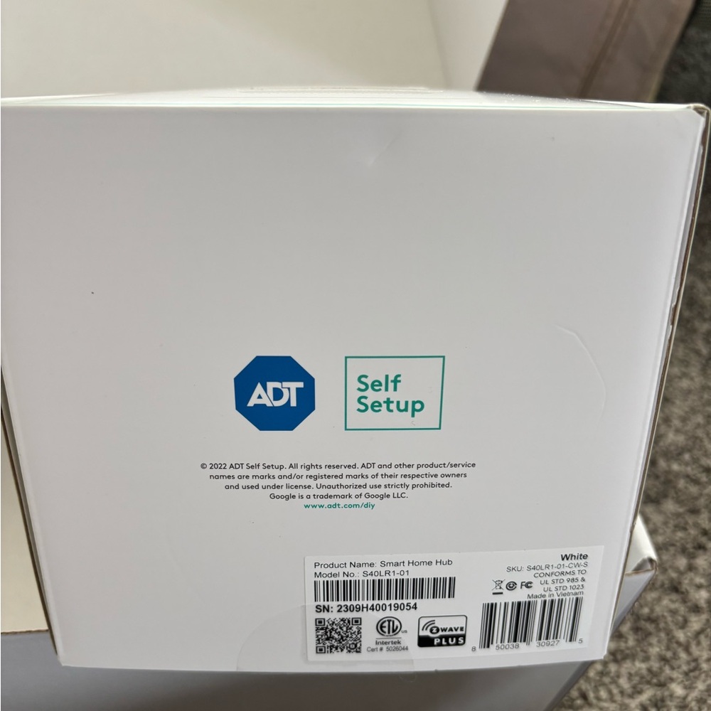 ADT Smart Home Hub - Base 1 in White.